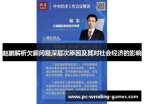 赵鹏解析欠薪问题深层次原因及其对社会经济的影响